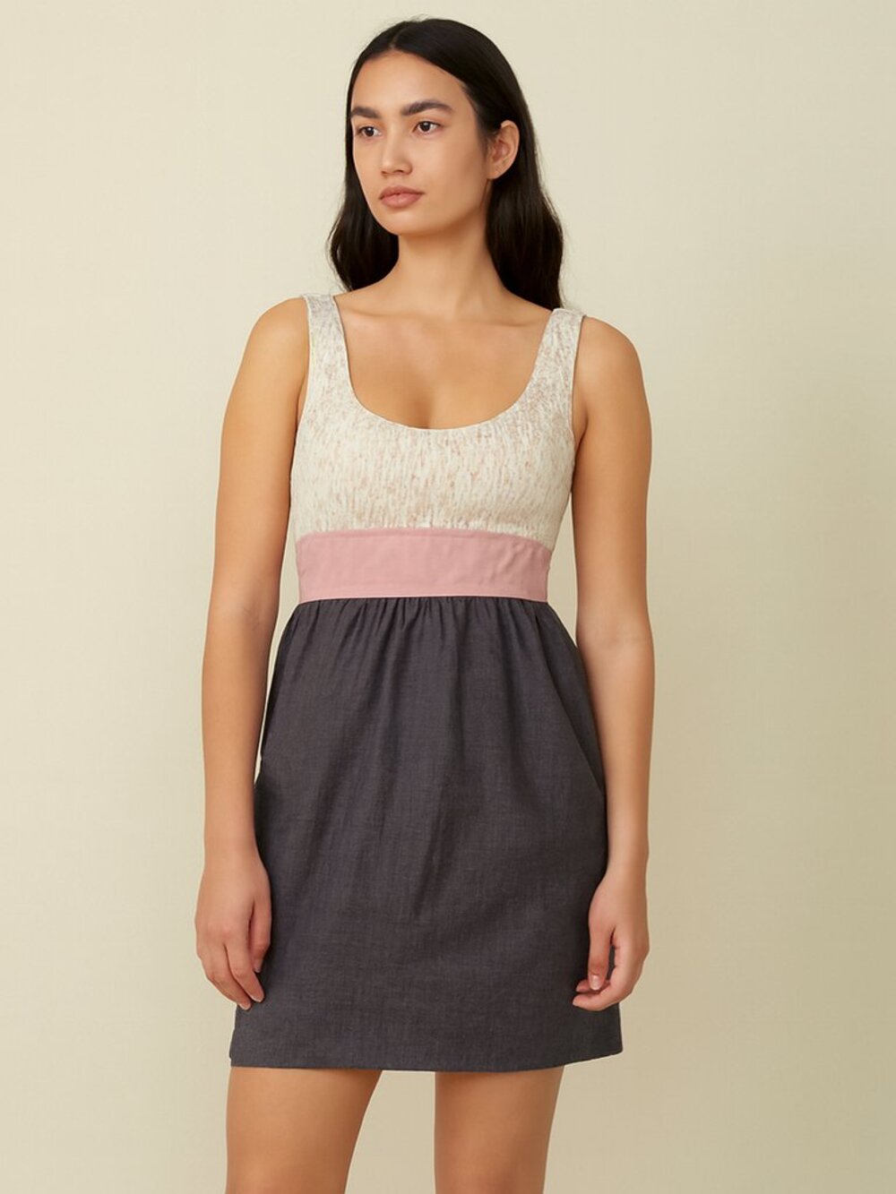 Handcut by Preloved KiKi Dress Sustainable Repurposed Fabric Size M